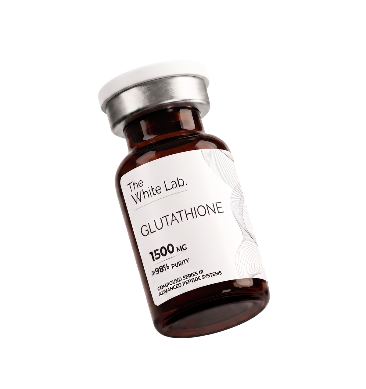 Глутатион 1500mg флакон, изследователски трипептид The White Lab
